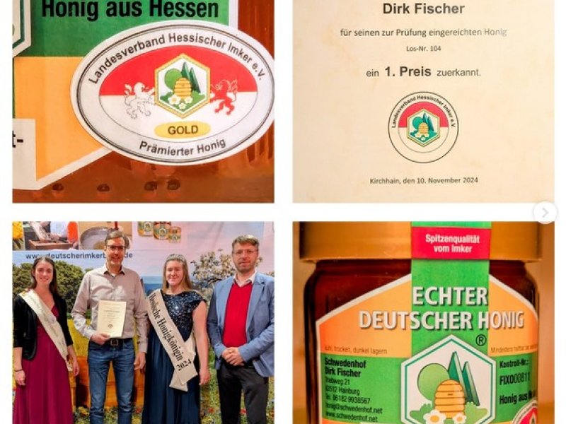 Goldmedaille f&uuml;r unseren Honig